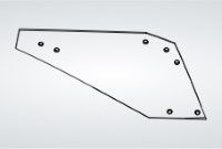 Basic mounted ploughs mouldboard Cylindrical C16S  working the soil