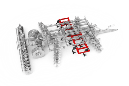 subsoiler stubble cultivator Adjustable tine depth