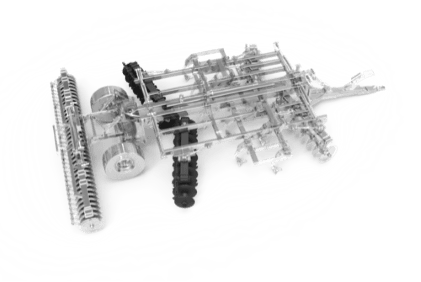 subsoiler stubble cultivator second discs to take up the mulch