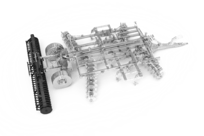 Дисколаповое комбинированное орудие Катки обеспечивают заглубление и устойчивость машины