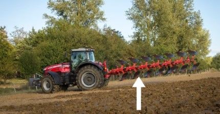 Anbaudrehpflug leichteres Anheben Bodenbearbeitung